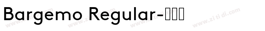 Bargemo Regular字体转换